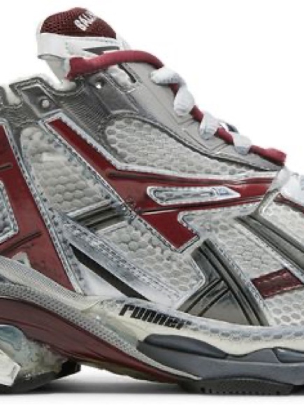 Puma Men's Athletic Running Shoes - Silver & Maroon